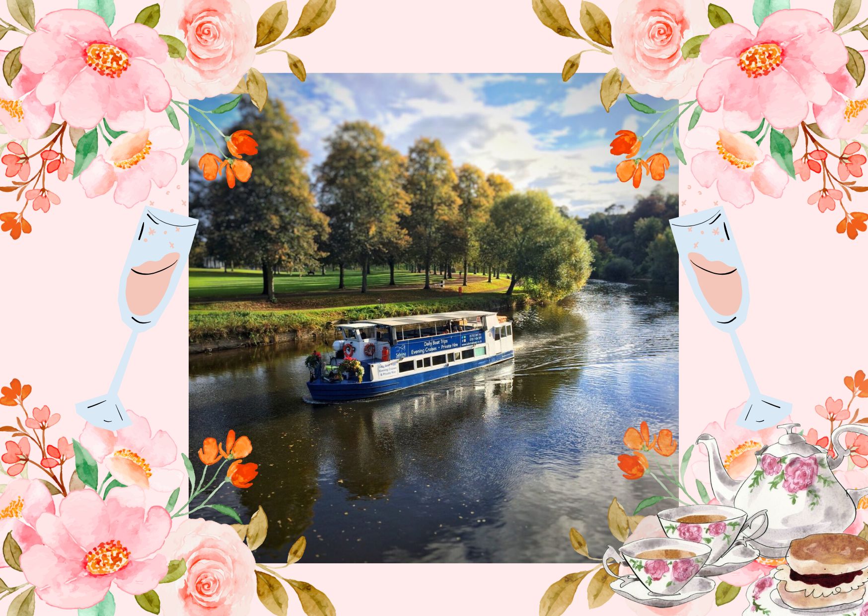 Mother's Day Sparkling Cream Tea Cruise - Shrewsbury