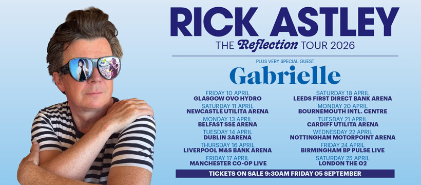 Rick Astley The Reflection Tour 2026