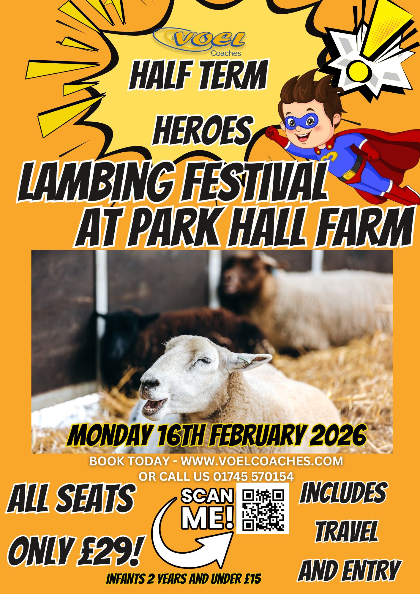 Lambing Festival at Park Hall Farm - HALF TERM HEROES