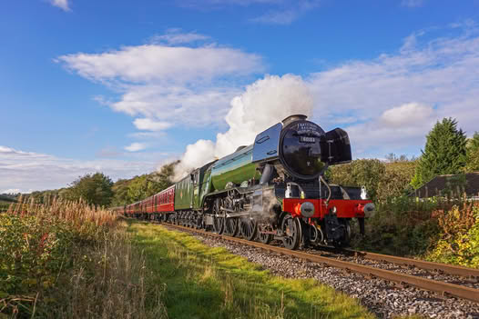 THE FLYING SCOTSMAN ON SHOW AT BURY STATION